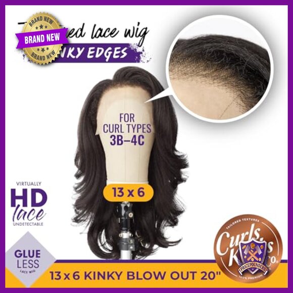 13x6 Lace Frontal Wig, 20 Inch Synthetic Hair, Glueless Heat Safe main image 4